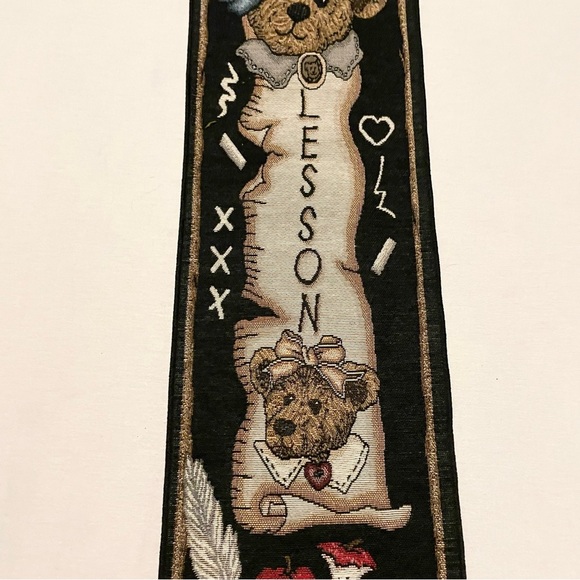 Vintage The Lesson Classroom Bedroom Tapestry Wall Hanging Banner Boyds Bears - Picture 4 of 16